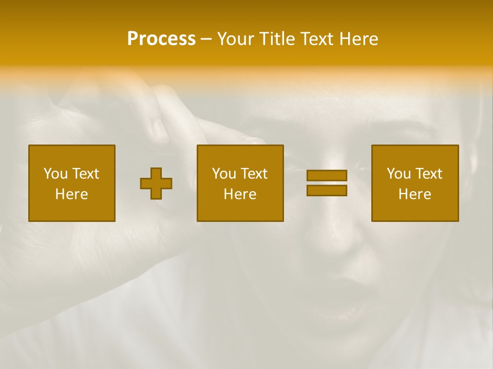 A Woman Holding A Pill Pill In Front Of Her Face PowerPoint Template
