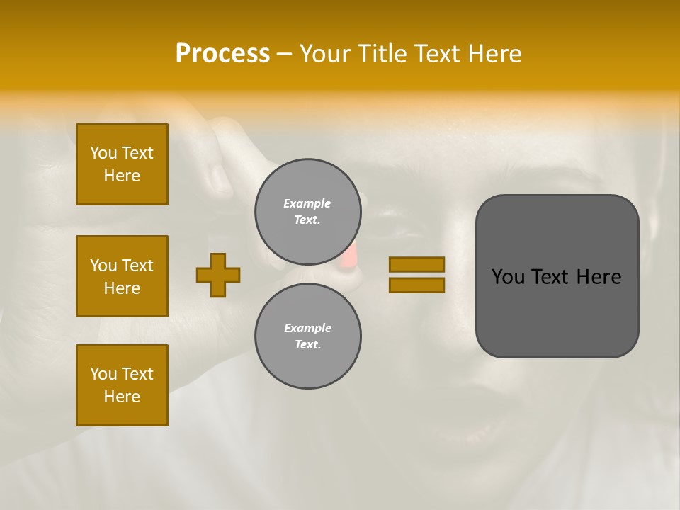 A Woman Holding A Pill Pill In Front Of Her Face PowerPoint Template