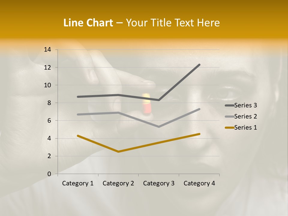 A Woman Holding A Pill Pill In Front Of Her Face PowerPoint Template
