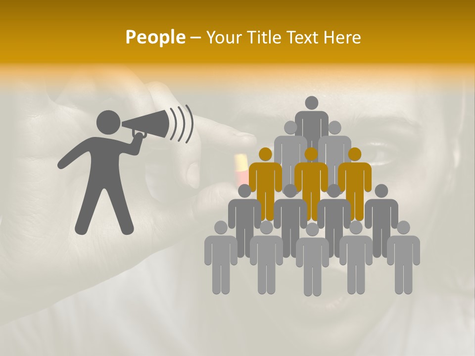 A Woman Holding A Pill Pill In Front Of Her Face PowerPoint Template