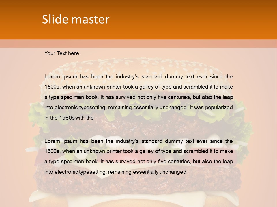 Single Cuisine Colorful PowerPoint Template