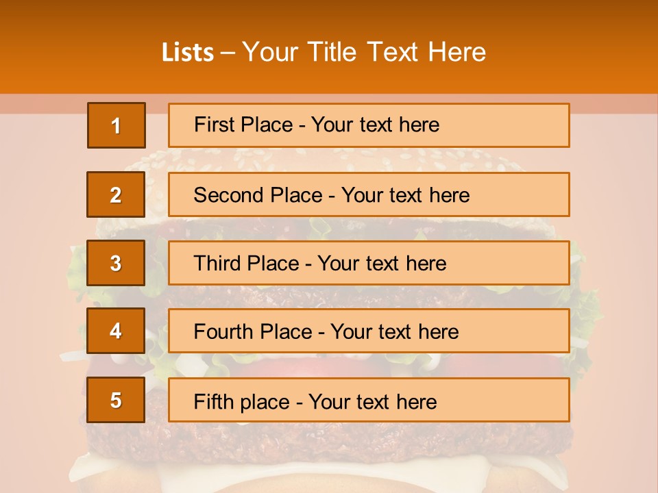 Single Cuisine Colorful PowerPoint Template