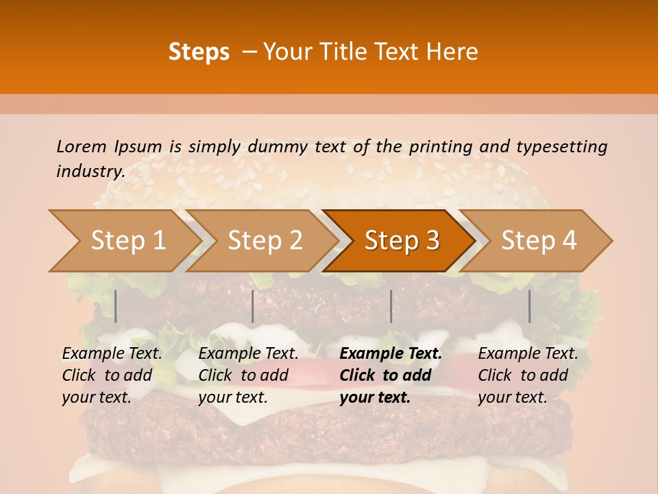 Single Cuisine Colorful PowerPoint Template