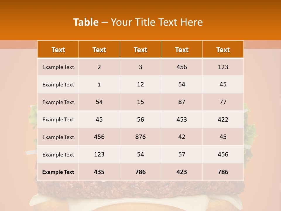Single Cuisine Colorful PowerPoint Template