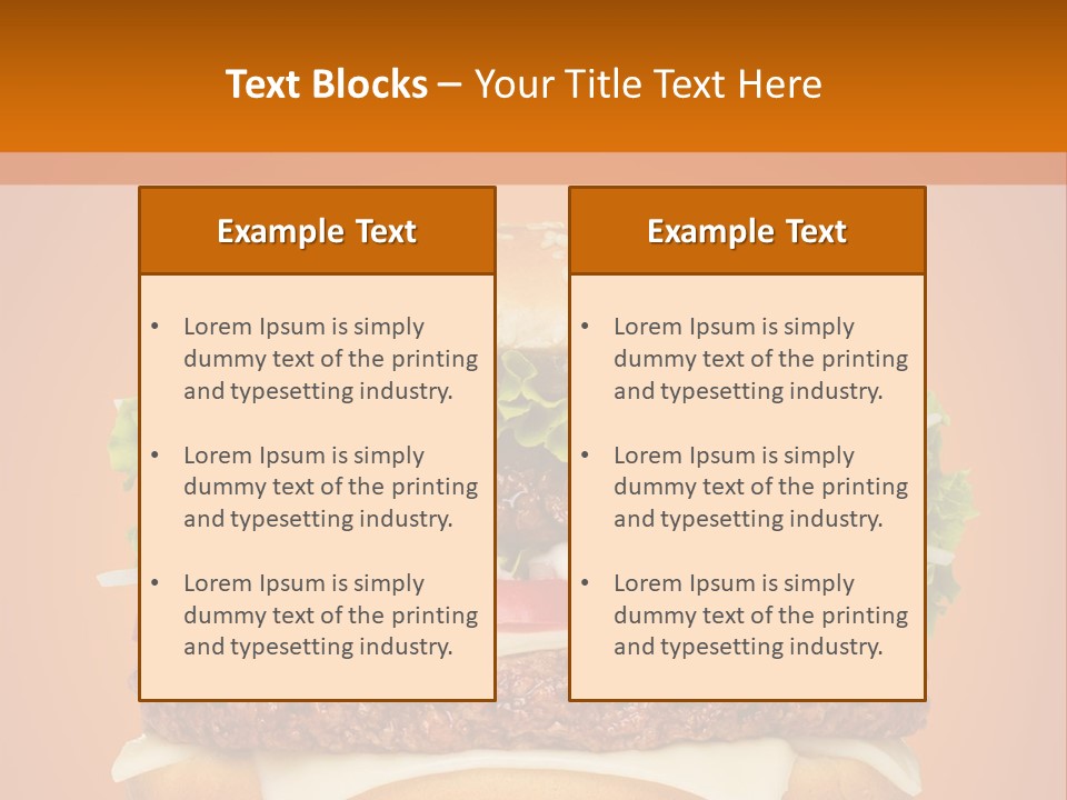 Single Cuisine Colorful PowerPoint Template