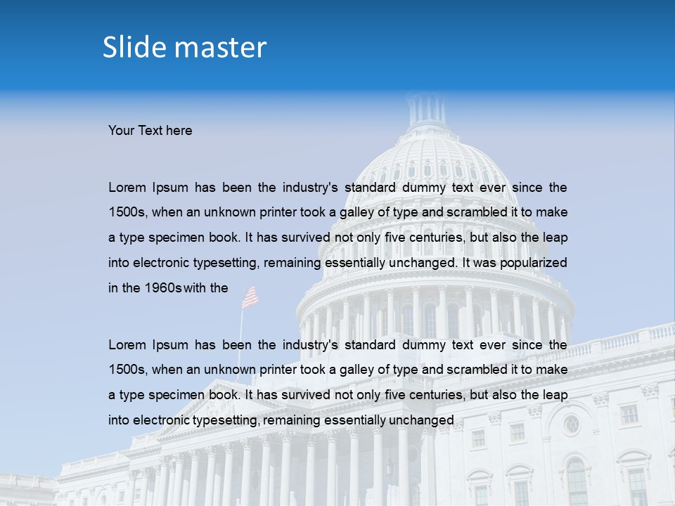 Touristic Monument Capital PowerPoint Template