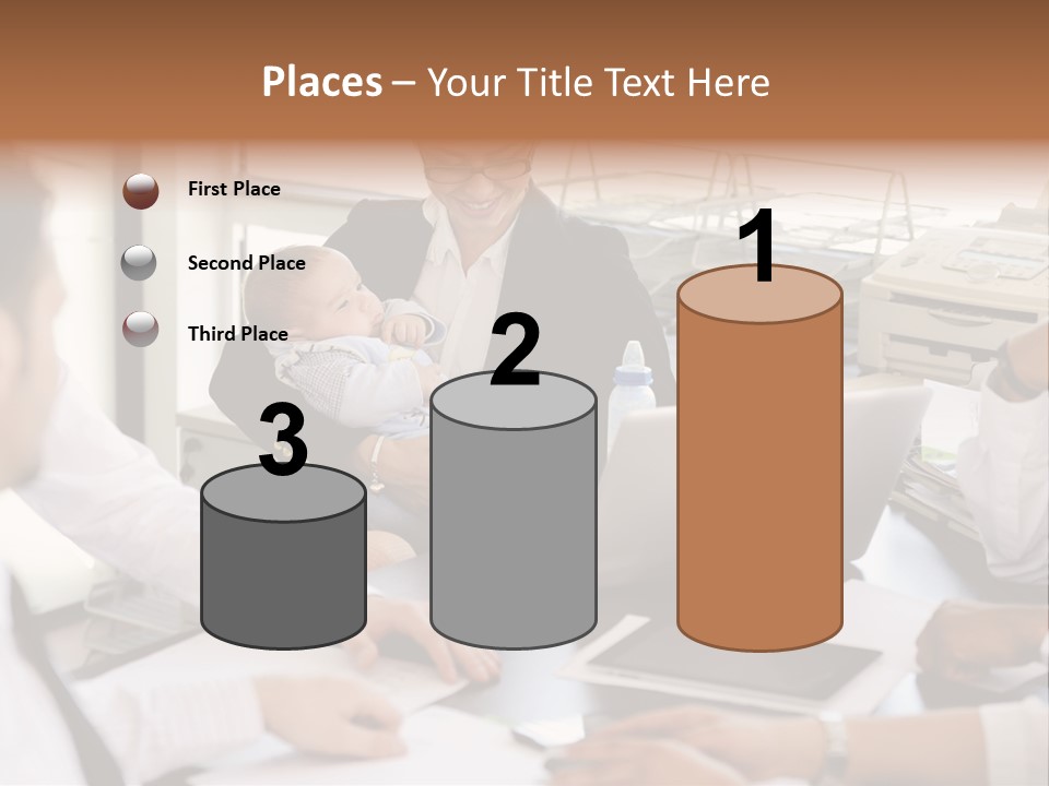 Kid Businessman Lady PowerPoint Template