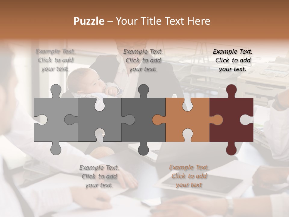 Kid Businessman Lady PowerPoint Template