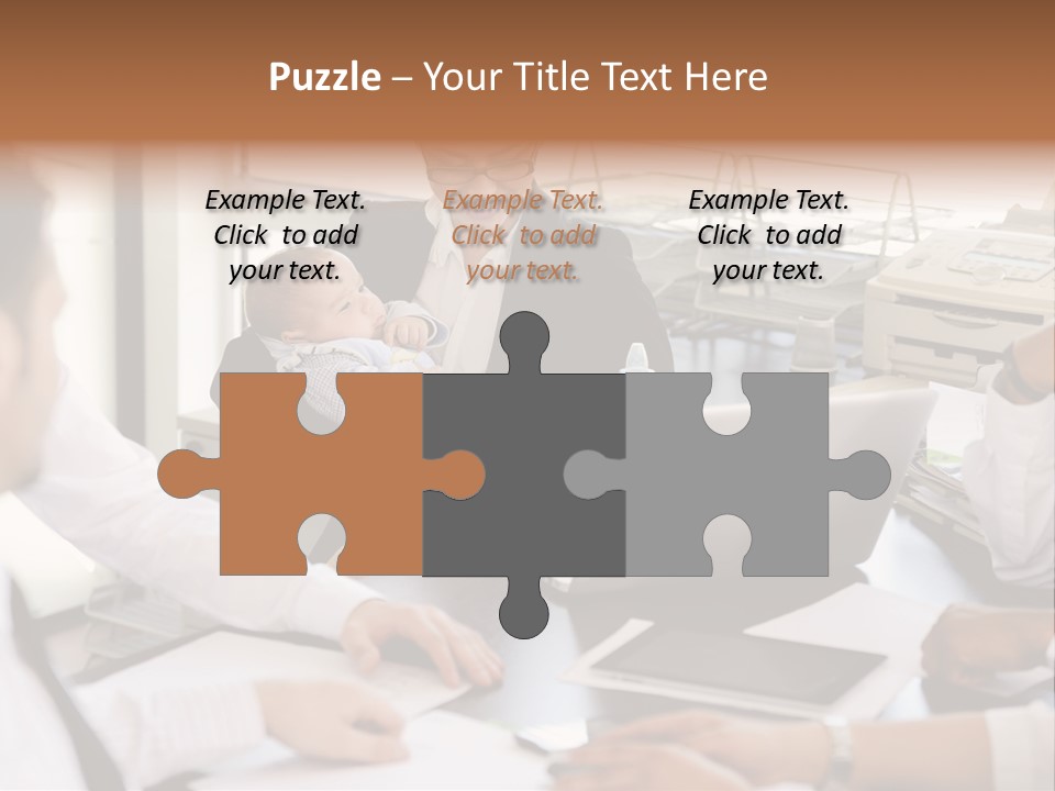 Kid Businessman Lady PowerPoint Template