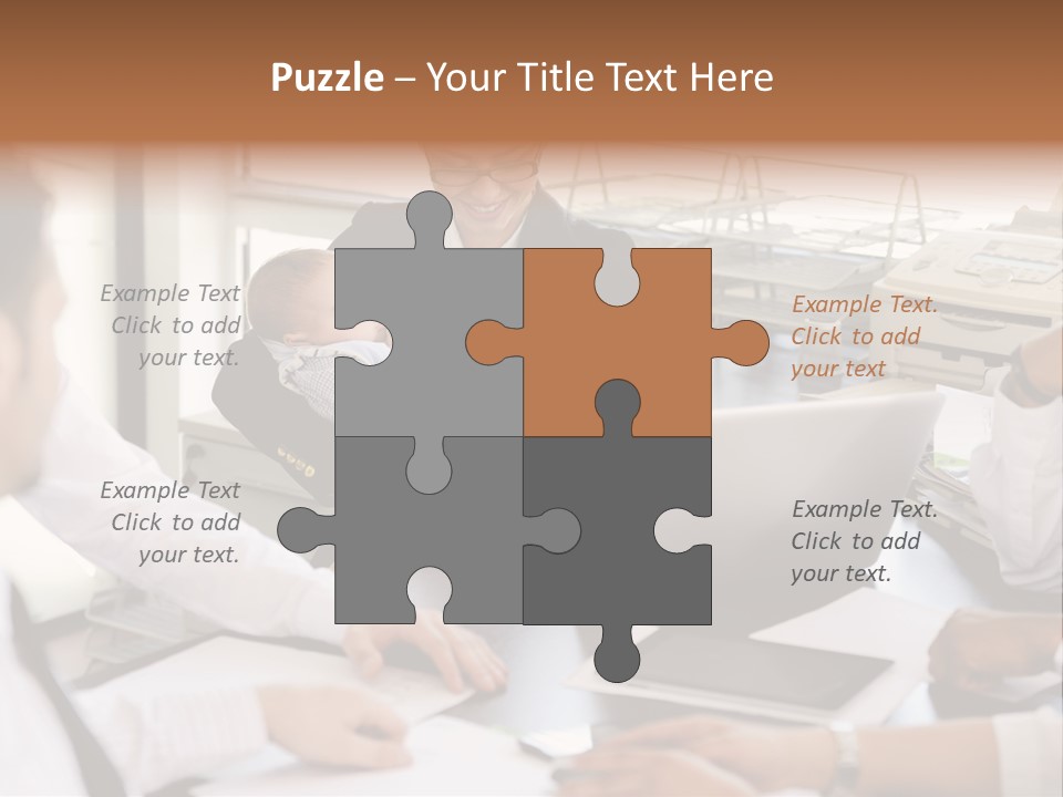 Kid Businessman Lady PowerPoint Template