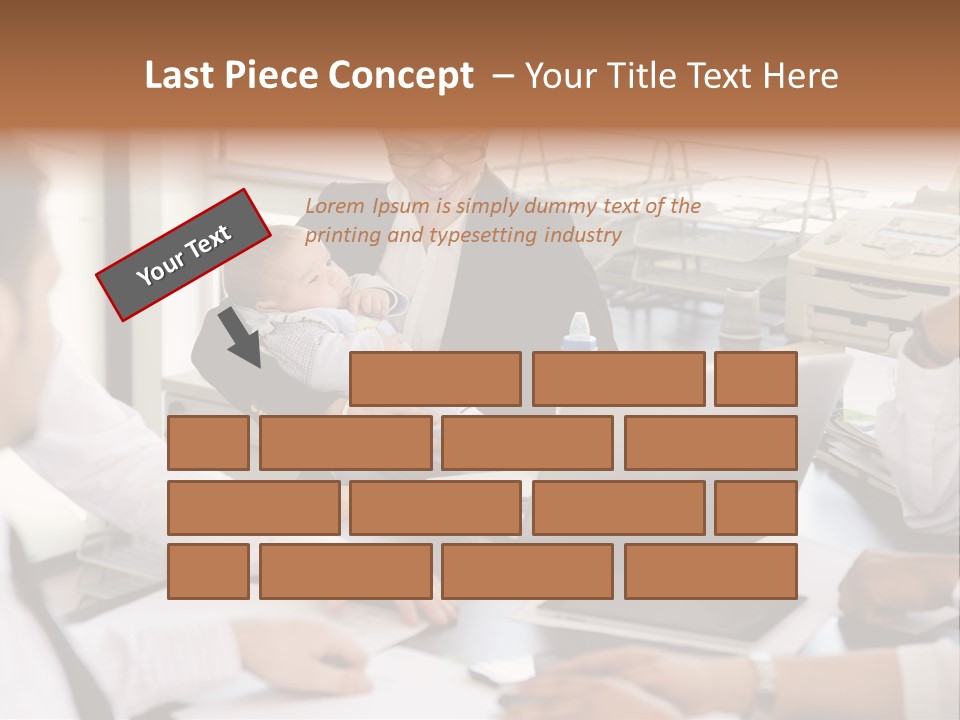 Kid Businessman Lady PowerPoint Template