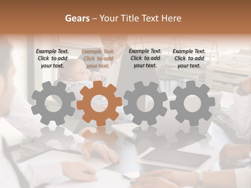 Kid Businessman Lady PowerPoint Template