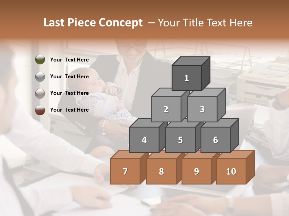 Kid Businessman Lady PowerPoint Template