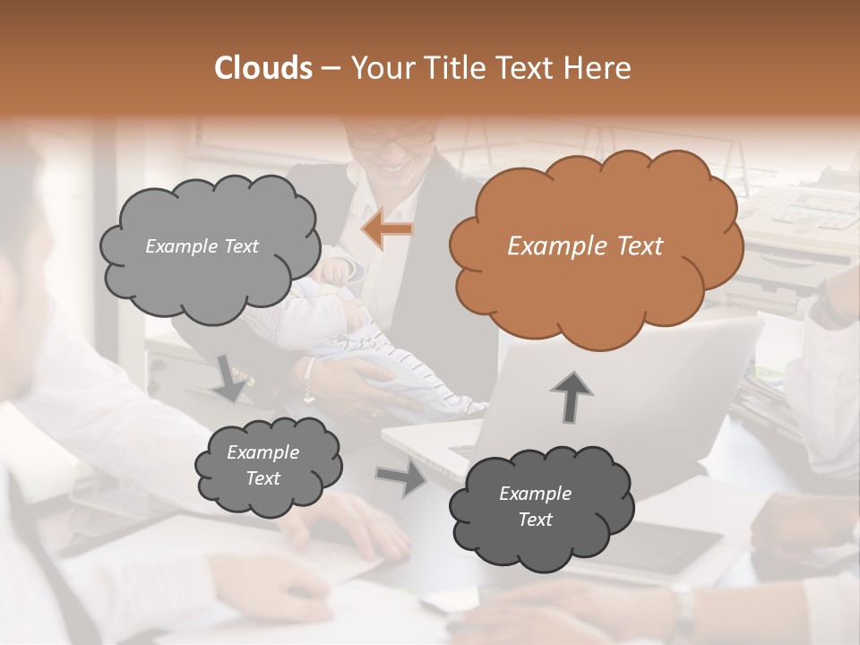 Kid Businessman Lady PowerPoint Template