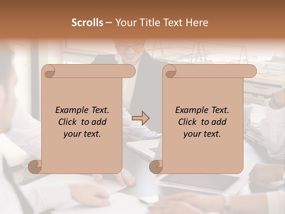 Kid Businessman Lady PowerPoint Template