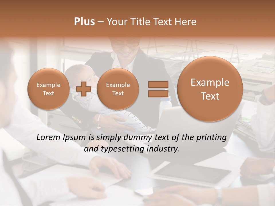Kid Businessman Lady PowerPoint Template