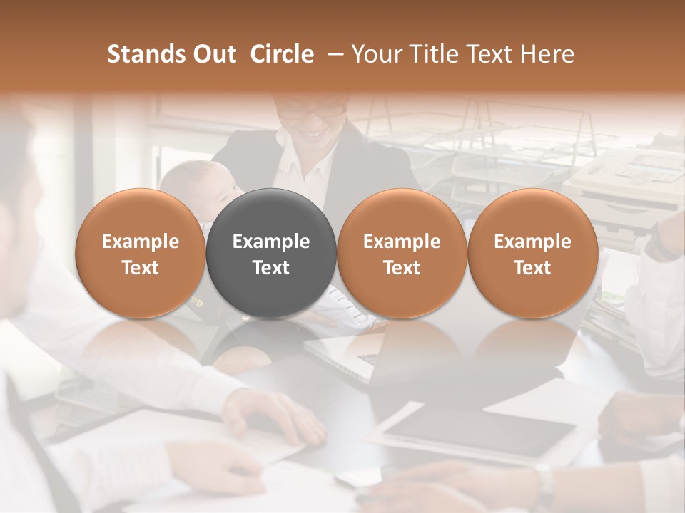 Kid Businessman Lady PowerPoint Template