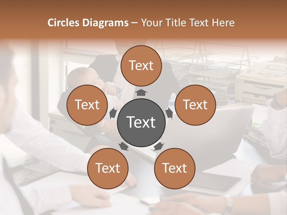 Kid Businessman Lady PowerPoint Template