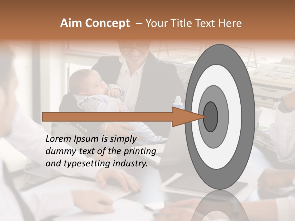 Kid Businessman Lady PowerPoint Template