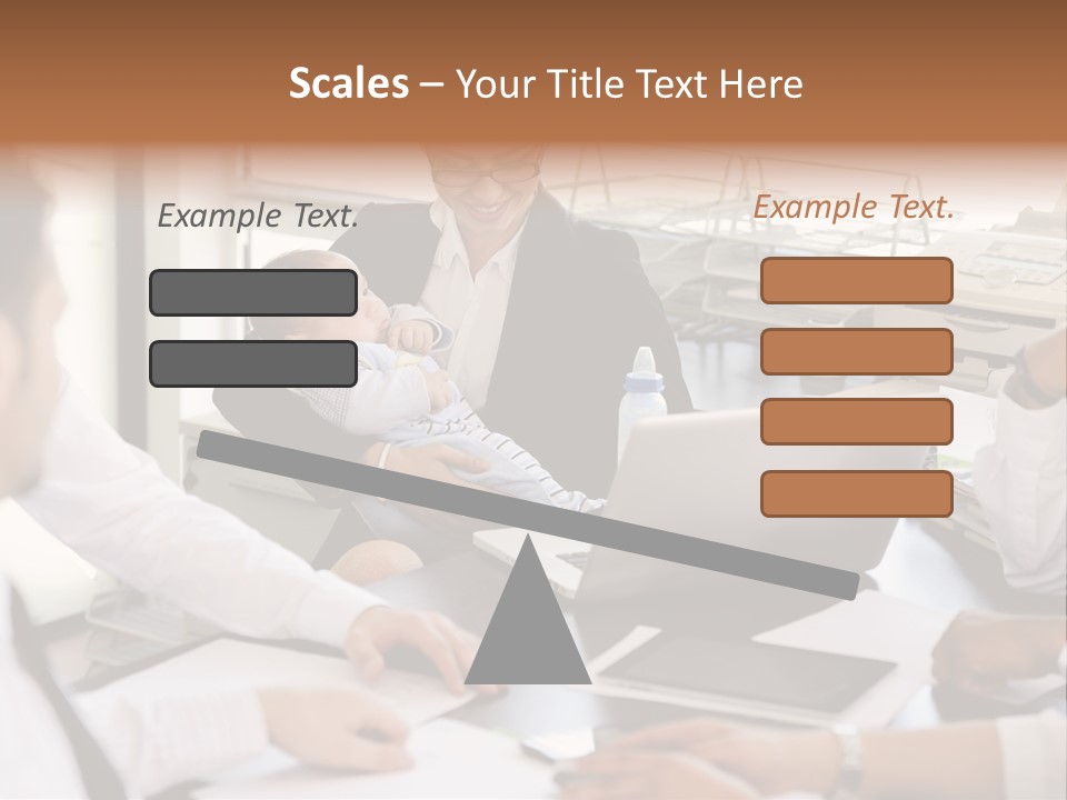 Kid Businessman Lady PowerPoint Template