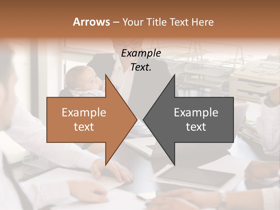 Kid Businessman Lady PowerPoint Template