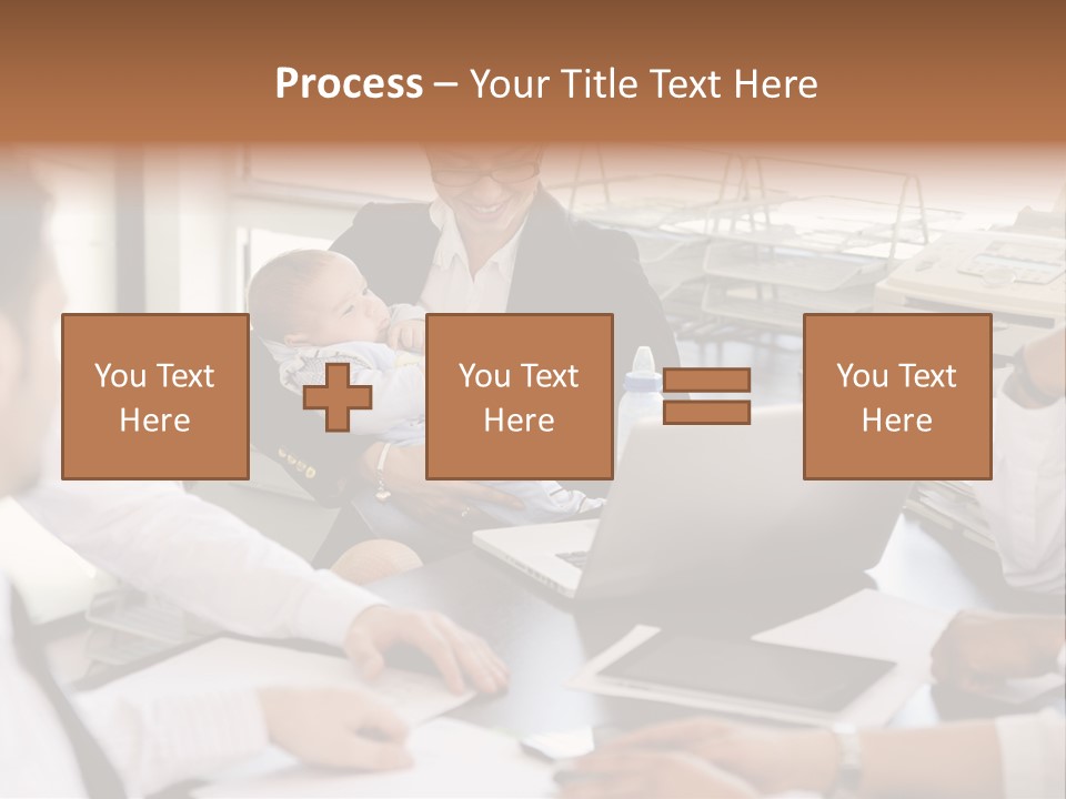 Kid Businessman Lady PowerPoint Template