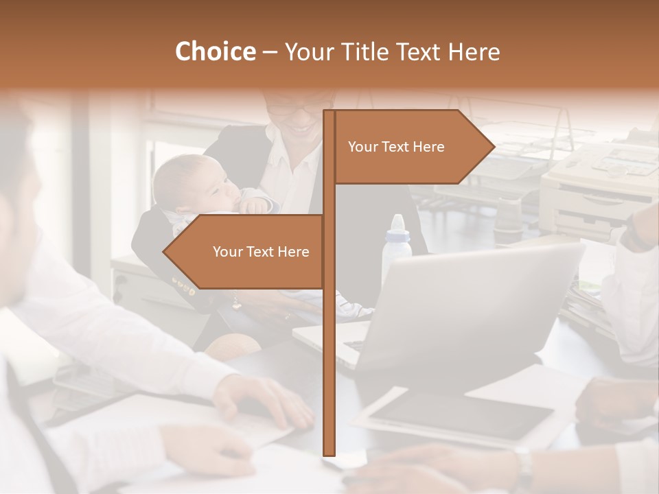 Kid Businessman Lady PowerPoint Template