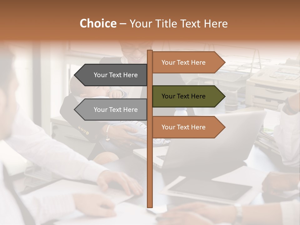 Kid Businessman Lady PowerPoint Template