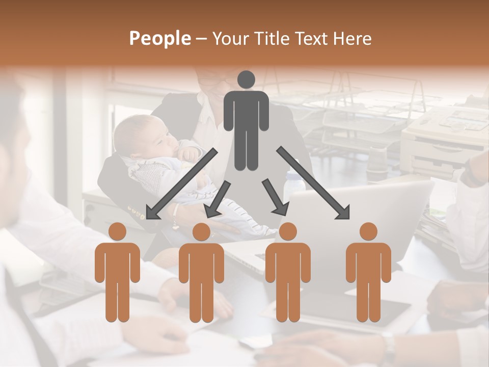 Kid Businessman Lady PowerPoint Template