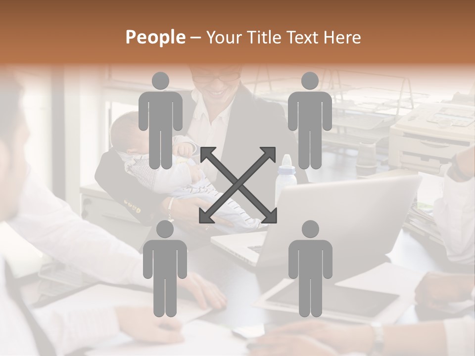 Kid Businessman Lady PowerPoint Template