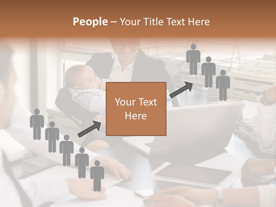 Kid Businessman Lady PowerPoint Template