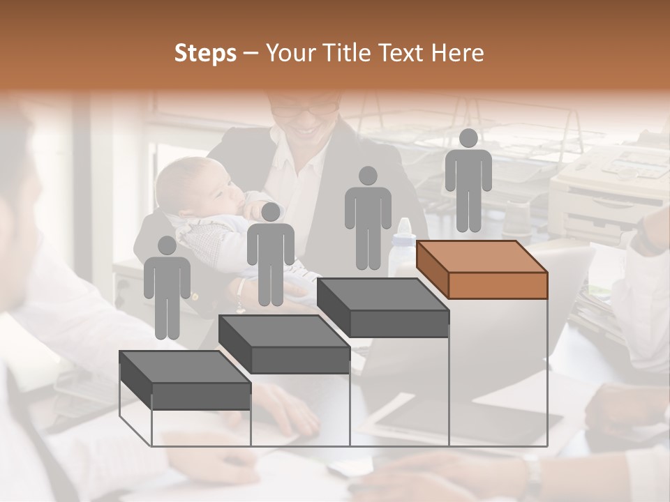 Kid Businessman Lady PowerPoint Template