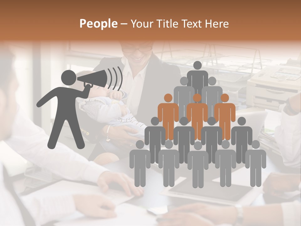 Kid Businessman Lady PowerPoint Template