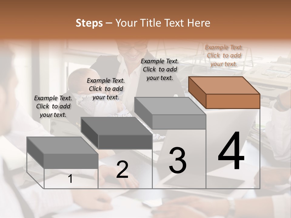 Kid Businessman Lady PowerPoint Template