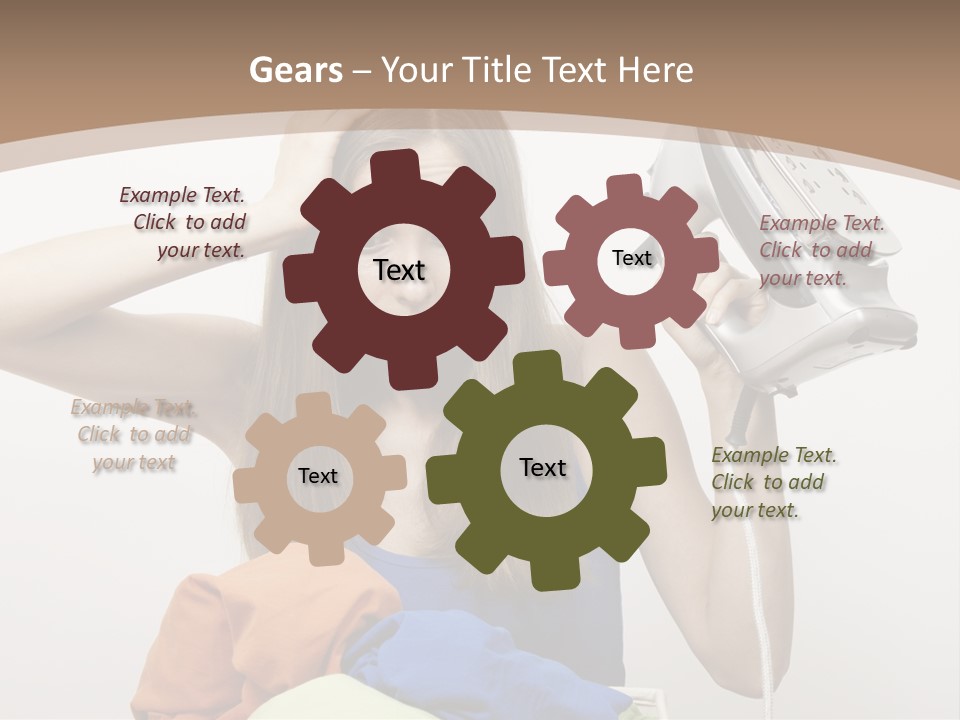 Maid Human Clothing PowerPoint Template
