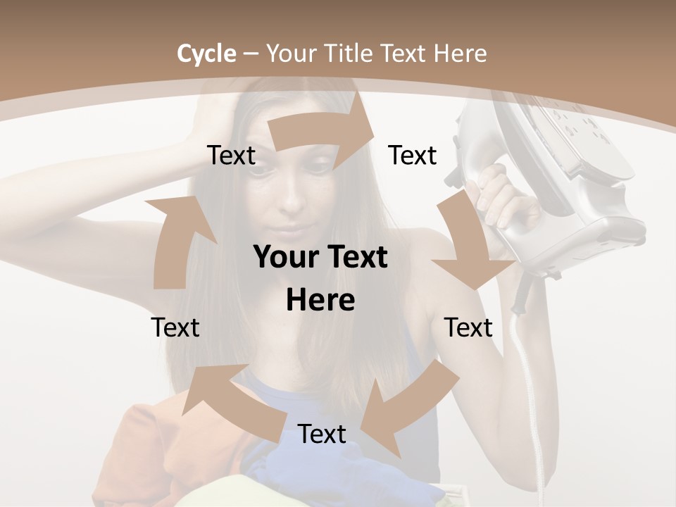Maid Human Clothing PowerPoint Template