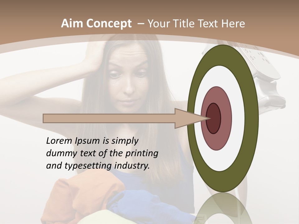 Maid Human Clothing PowerPoint Template