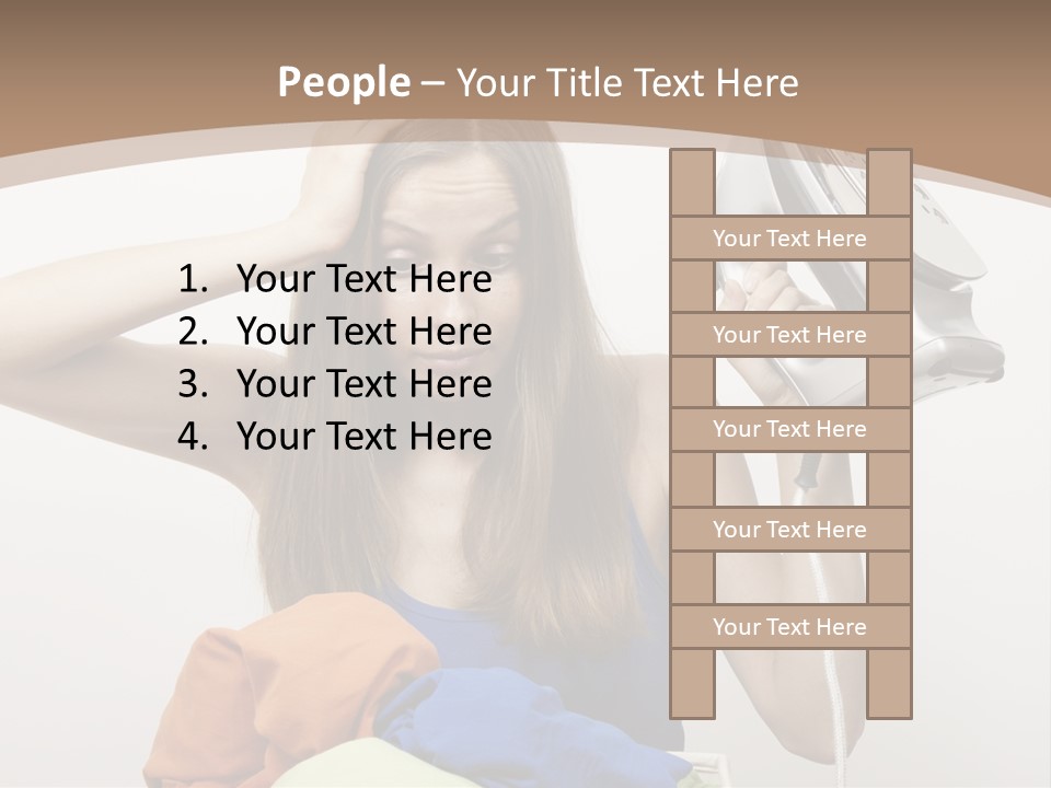Maid Human Clothing PowerPoint Template