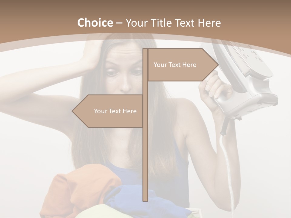 Maid Human Clothing PowerPoint Template