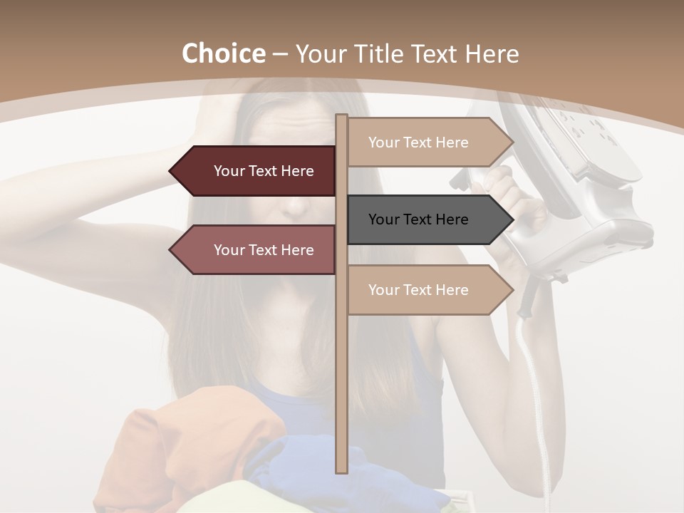 Maid Human Clothing PowerPoint Template