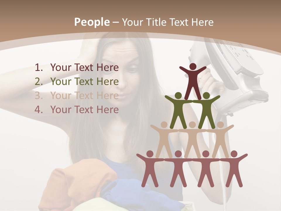Maid Human Clothing PowerPoint Template