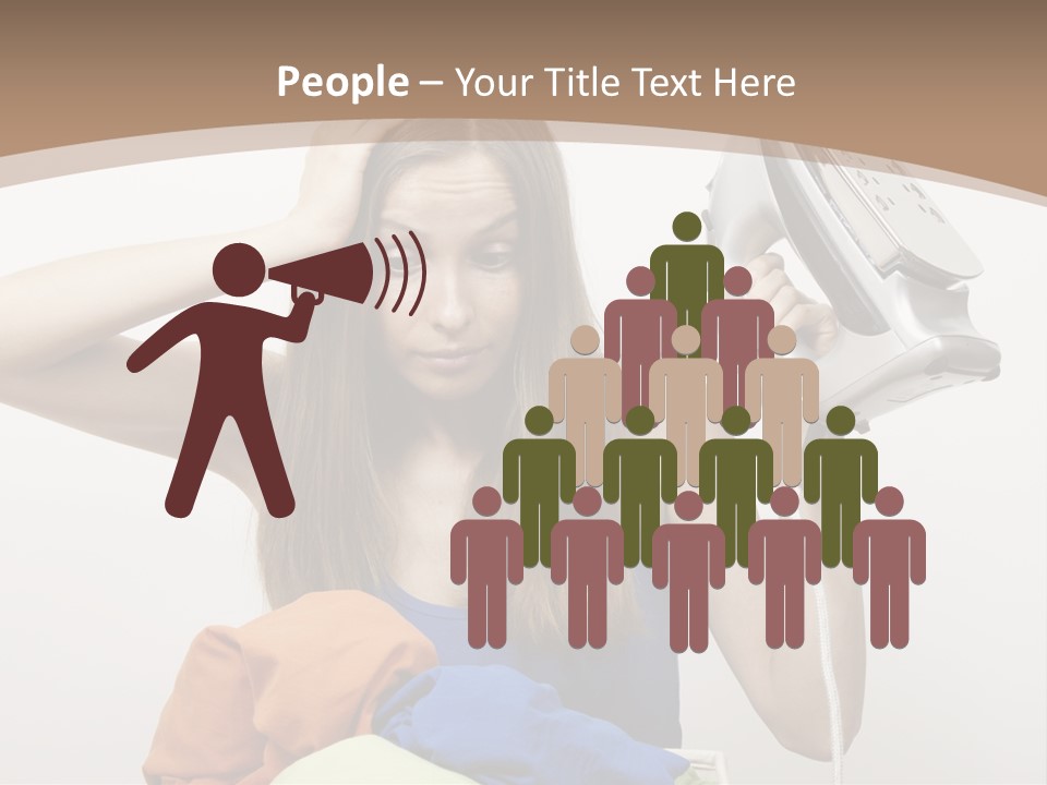 Maid Human Clothing PowerPoint Template