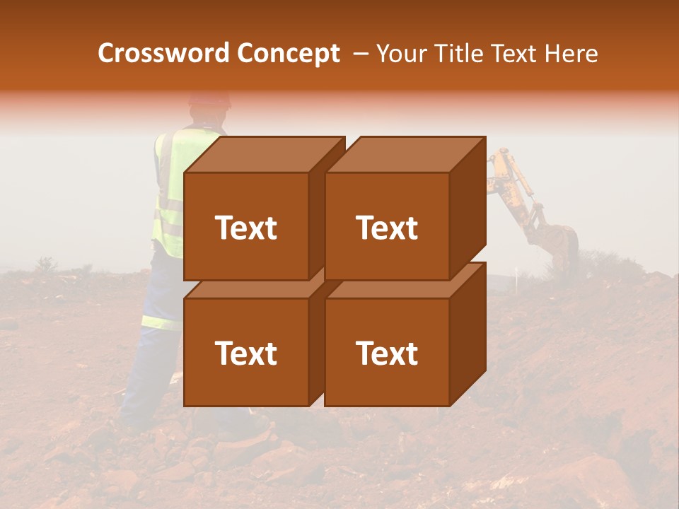 Digger Rock Ditch PowerPoint Template