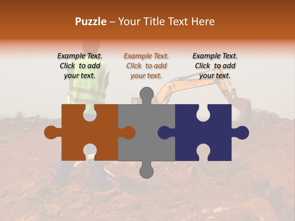 Digger Rock Ditch PowerPoint Template