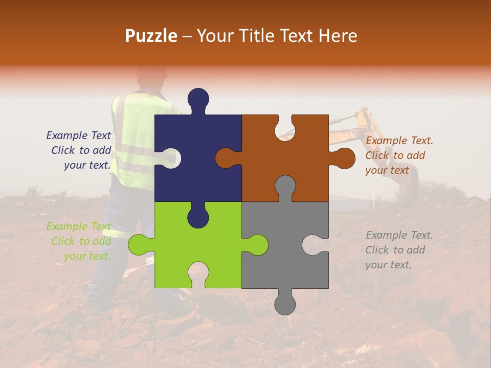 Digger Rock Ditch PowerPoint Template