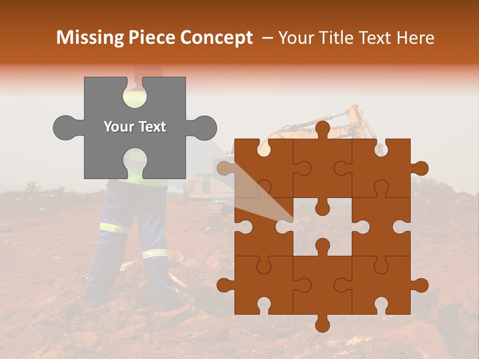 Digger Rock Ditch PowerPoint Template