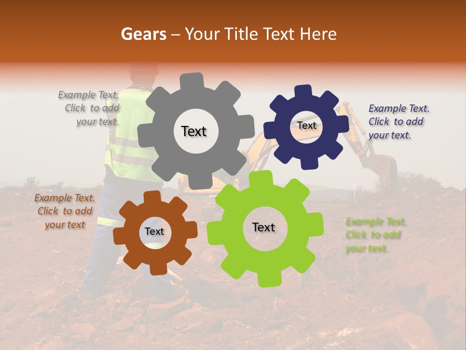 Digger Rock Ditch PowerPoint Template