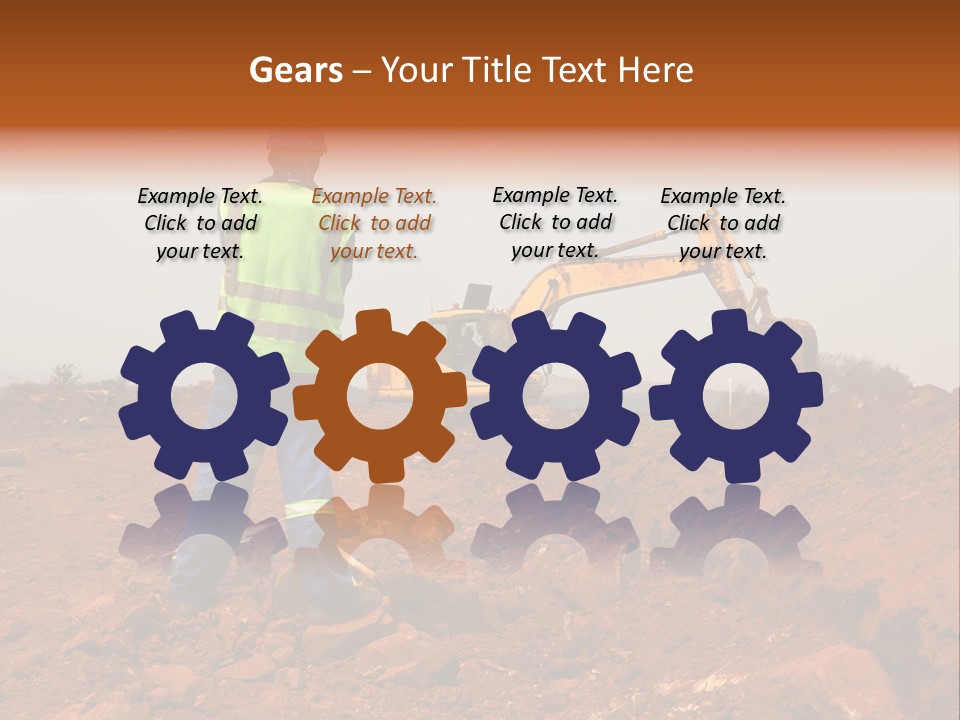 Digger Rock Ditch PowerPoint Template