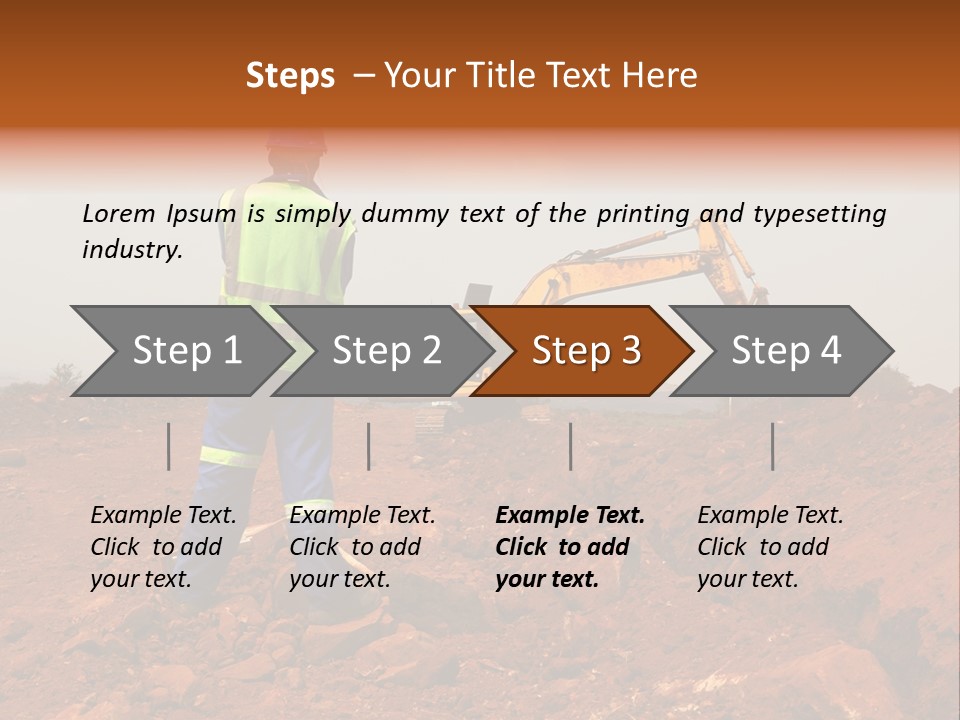 Digger Rock Ditch PowerPoint Template