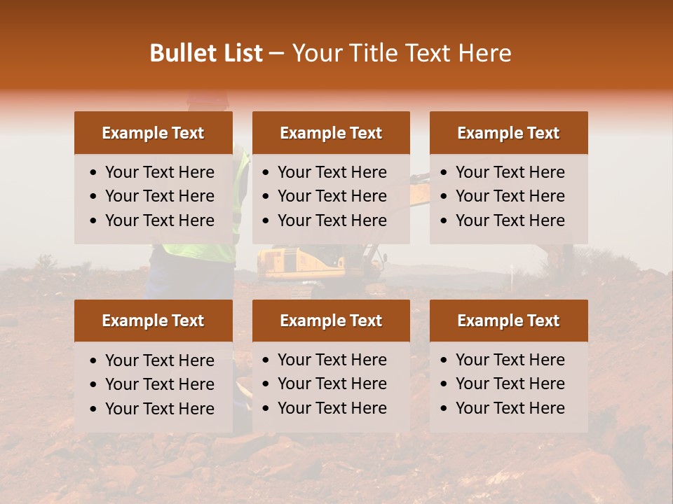 Digger Rock Ditch PowerPoint Template